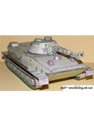 №85 - Obojzivelny tank PT-76 [ABC 1985-16] из бумаги — скачать развертку из бумаги