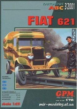 №1051 - Fiat 621 [GPM 176] из бумаги