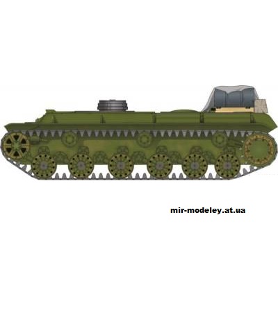 №1047 - Танк PZ KPFW 754 R (Bestpapermodels) из бумаги