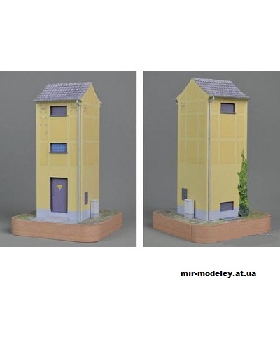 №1099 - Transformatorhäuschen Hafenstraße (Mondorfer Bastelbogen 45) из бумаги