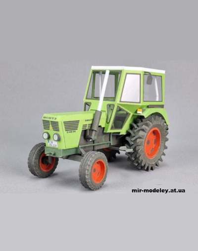 №1001 - Трактор Deutz D 6806 (Mondorfer Bastelbogen) из бумаги