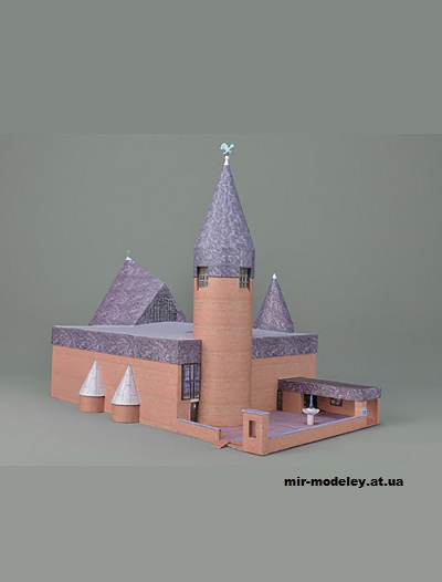 №1015 - Церковь Святого Адельхайда (Mondorfer Bastelbogen) из бумаги