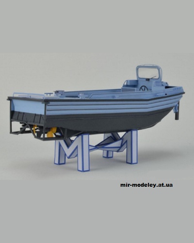 №1013 - Буксирный катер-толкач / M-Boot (Mondorfer Bastelbogen) из бумаги