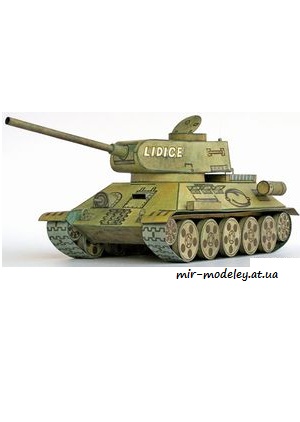 №1079 - T 34 lidica [ABC 19/81] из бумаги