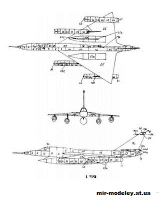 №10524 - B-58 Hustler [IAF Model] из бумаги
