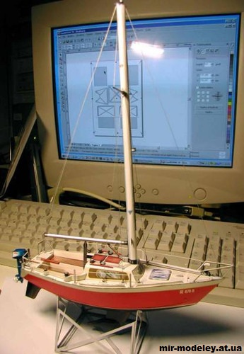 №10893 - Крейсерская яхта Sloop VIACOSI (Fabrizio Prudenziati) из бумаги