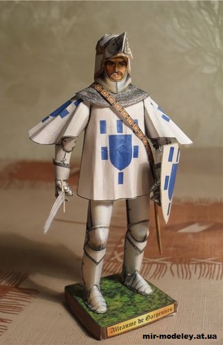 №10952 - Алём де Гарпен (53 варианта окраса) (Azincourt 1415 - French) из бумаги