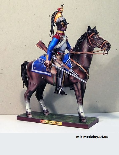 №10944 - Кирасир / Corazziere (Fabrizio Prudenziati) из бумаги