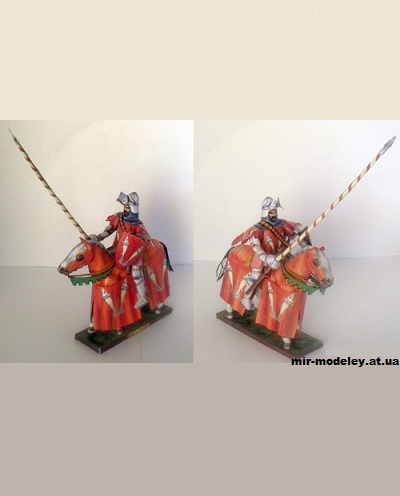 №10953 - Граф Бломон (Azincourt 1415 - French) (Fabrizio Prudenziati) из бумаги