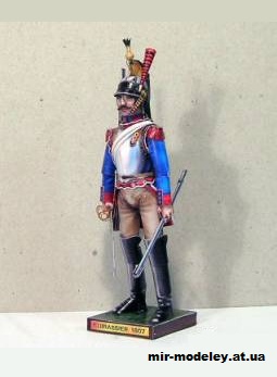 №10940 - Кирасир / Corazziere (Fabrizio Prudenziati) из бумаги