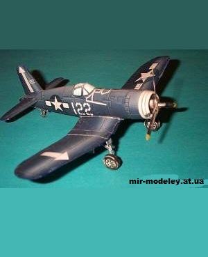 №10911 - Vought F4U-1 Corsair (Fabrizio Prudenziati) из бумаги