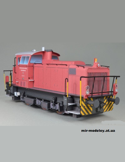 №1141 - Тепловоз MaK G700C - Lok 3 (Mondorfer Bastelbogen) из бумаги