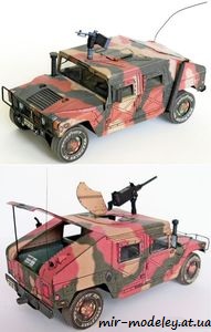 №1166 - Humvee [ABC 2001-21-24] из бумаги