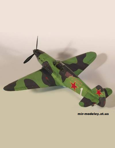 №11559 - Истребитель Як-1 / Jak-1 (bestpapermodels) из бумаги