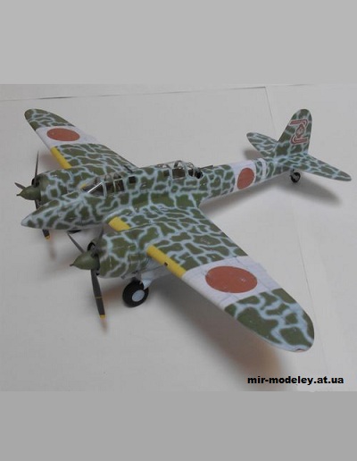 №11627 - Kawasaki Ki-45 Toryu (Inwald Card Models) из бумаги