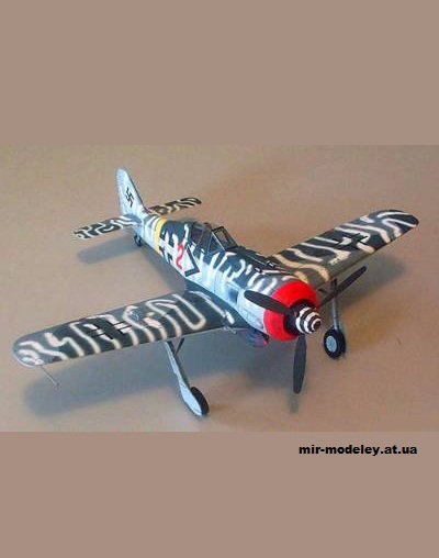 №11654 - Истребитель-штурмовик Focke-Wulf 190F-8 (Digital Navy) из бумаги