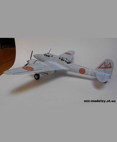 №11626 - Kawasaki Ki-45 Toryu (Inwald Card Models) из бумаги