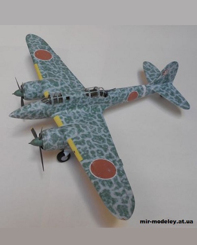 №11628 - Kawasaki Ki-45 Toryu (Inwald Card Models) из бумаги