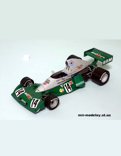 №11729 - Болид BRM P201 GP Italy, French 1974 [Spinler 064] из бумаги