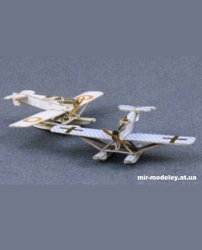 №12049 - Гидросамолёт Hansa-Brandenburg W29 (Paper Shipwright) из бумаги