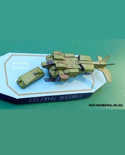 №12140 - UD-4L Cheyenne dropship (PR Models / Alien) из бумаги