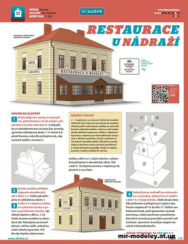 №12109 - Restaurace u Nadrazi (ABC 22/2024) из бумаги