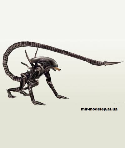 №12148 - Чужой / Alien (Alien) из бумаги