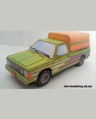 №12110 - Пикап Шевроле S-10 / Chevrolet S-10 4x4 (ABC 20/1994) из бумаги