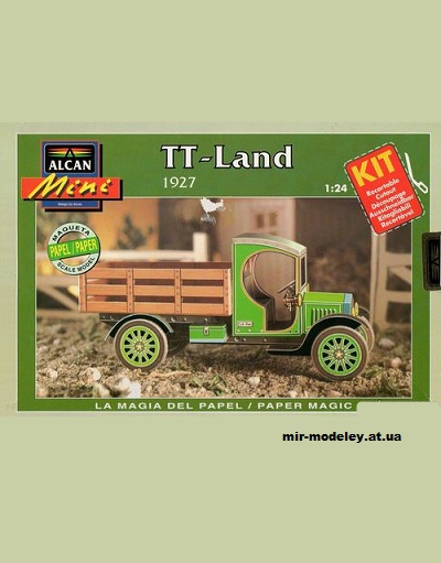 №12121 - Грузовой автомобиль TT-Land 1927 г. (Alcan) из бумаги
