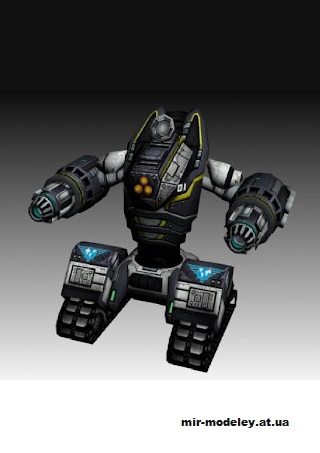 №12259 - Allied Future Tank (Command & Conquer) из бумаги