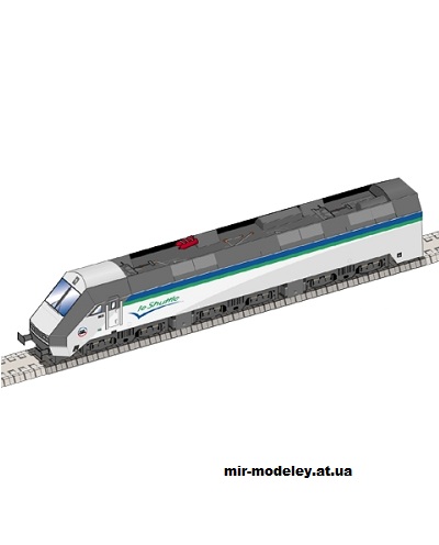 №12274 - Eurotunnel Shuttle Locomotive (Currell Graphics) из бумаги