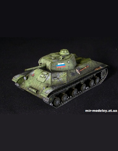 №12219 - Т-50 (Бумажные танки) из бумаги