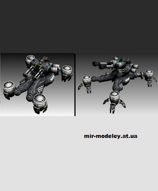 №12258 - Allied Pacifier (Command & Conquer) из бумаги