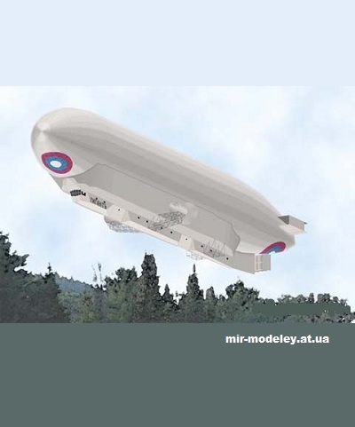 №12277 - Imperial Russian Airship Giant (Currell Graphics) из бумаги