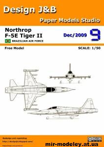 №12295 - Northrop F-5E Tiger II (Design J&B) из бумаги