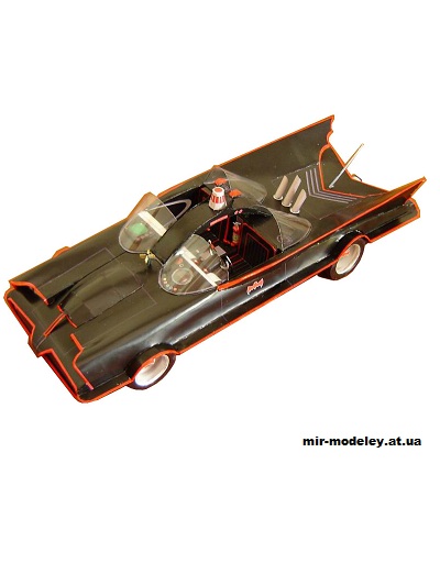 №12222 - Batmobile 1966 (Cinema) из бумаги