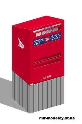 №12272 - Canada Post Letter Box (Currell Graphics) из бумаги