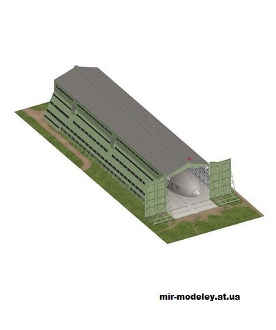 №12273 - Airship Shed (Currell Graphics) из бумаги
