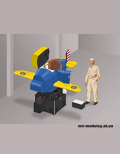 №12278 - Link Trainer (Currell Graphics) из бумаги