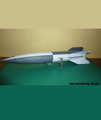 №12288 - Фау-2 / V-2 (Currell Graphics) из бумаги