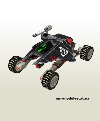 №12254 - NOD Attack Buggy (Command & Conquer) из бумаги