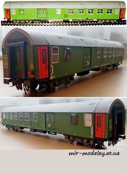 №1263 - Zeleznicni osobni vuz rady BDsee [ABC 2005-13] из бумаги