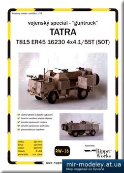 №1207 - Tatra 815 ER45 16230 4X4.1 55T SOT [Ripper Works 016] из бумаги
