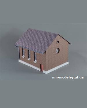 №1240 - Синагога в Мондорфе / Synagoge von Mondorf (Mondorfer Bastelbogen) из бумаги