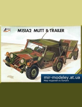 №1215 - M151A2 Mutt & Trailer (AGWIPO) из бумаги
