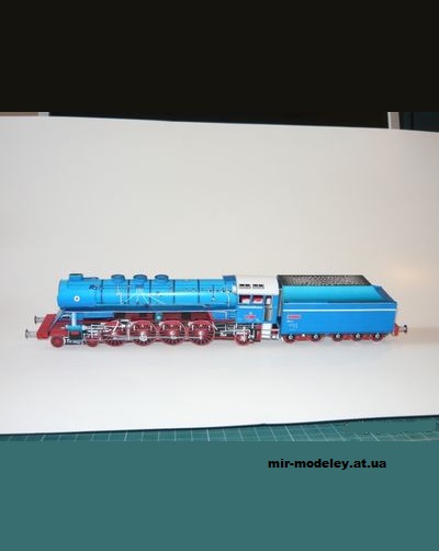 №12382 - Паровоз Škoda 498.104 «Albatros» [Fifik ] из бумаги