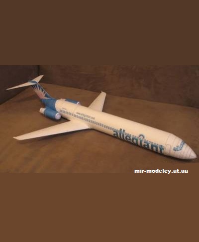 №12338 - McDonnell Douglas MD-80 Allegiant (Fiddlers Green) из бумаги