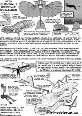 №12353 - LILIENTHAL-GLIDER [Fiddlers Green] из бумаги