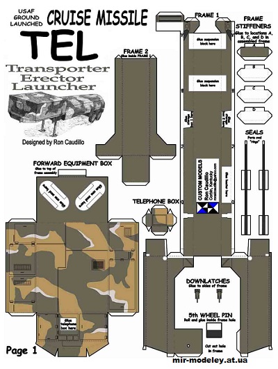 №12372 - Transporter-Erector Launcher [Fiddlers Green] из бумаги