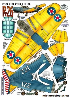 №12347 - Fairchild Pt26 [Fiddlers Green] из бумаги